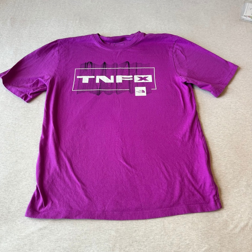 The‎ North Face Mens TNFX Graphic Tee Purple Short Sleeve Cotton T-Shirt Medium